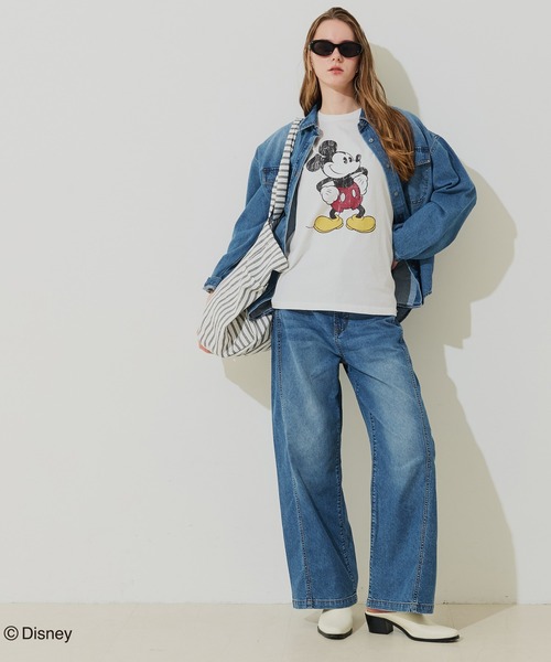 coca(coca)(コカ)の「【ディズニー】ウォッシュドTシャツ(Tシャツ/カットソー・レディース・A/B/D/C/G/E/F・L/S/M)」の8枚目の写真