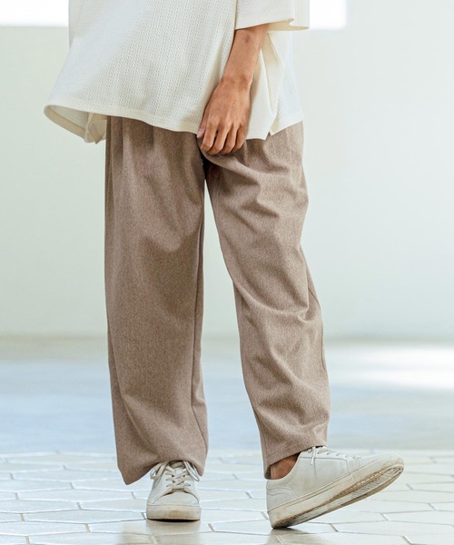 Magine(マージン)の「mp14655- Kersey Style Two Tuck Easy Wide Pants ワイドパンツ(MGN-261-015)(その他パンツ・メンズ・ベージュ/ブラック/ミックスグレー・48/46/44)」の14枚目の写真