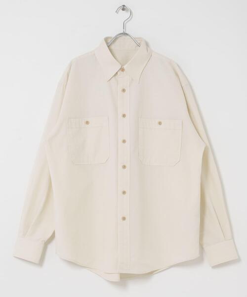FORK&SPOON（フォークアンドスプーン）の「FORK&SPOON　ダブルポケットシャンブレーシャツ（シャツ/ブラウス・メンズ・ブルー/アイボリー・5/4）」の8枚目の写真