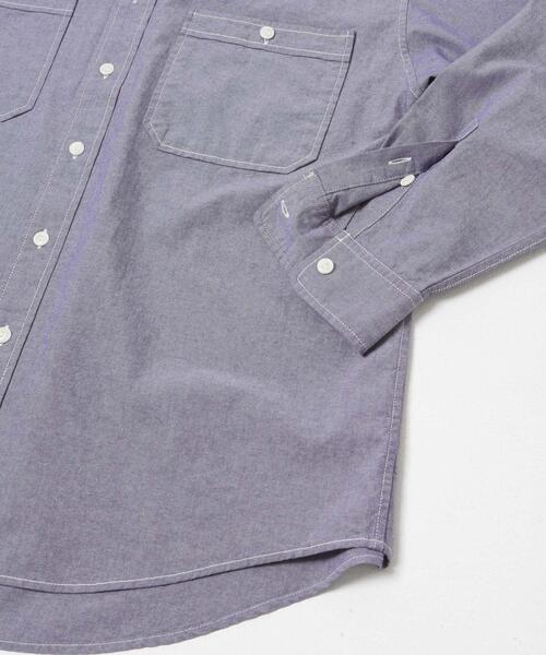 FORK&SPOON（フォークアンドスプーン）の「FORK&SPOON　ダブルポケットシャンブレーシャツ（シャツ/ブラウス・メンズ・ブルー/アイボリー・5/4）」の20枚目の写真