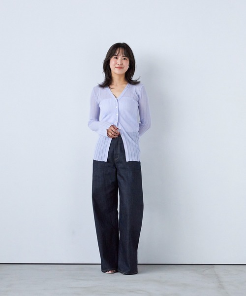 YANUK(ヤヌーク)の「バギーストレート"MARY"(デニムパンツ・レディース・ワンウォッシュ・27inch/26inch/25inch/24inch/23inch/22inch/21inch)」の1枚目の写真