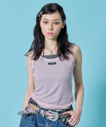 SEQUENZ（シークエンズ）の「【sqnz/エスキュンズ】※WEB限定 / シアーレイヤード / レディースタンクトップ / sqnz sheer layered tank（タンクトップ）」
