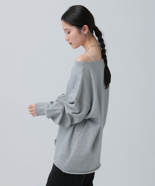 LEPSIM（レプシィム）の「オフショルプルオーバー　639511（Tシャツ/カットソー・レディース・ネイビー/ライトブルー/グレー・FREE）」の6枚目の写真