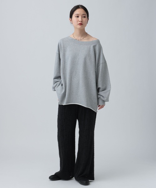 LEPSIM（レプシィム）の「オフショルプルオーバー　639511（Tシャツ/カットソー・レディース・ネイビー/ライトブルー/グレー・FREE）」の7枚目の写真