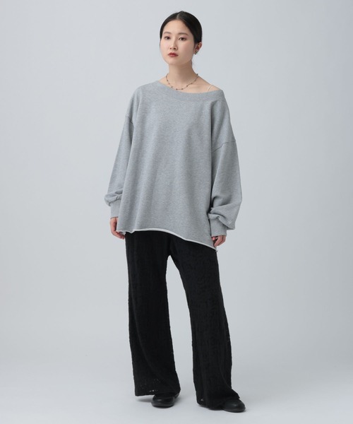 LEPSIM（レプシィム）の「オフショルプルオーバー　639511（Tシャツ/カットソー・レディース・ネイビー/ライトブルー/グレー・FREE）」の8枚目の写真