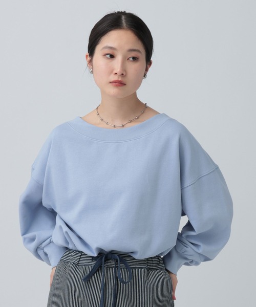 LEPSIM（レプシィム）の「オフショルプルオーバー　639511（Tシャツ/カットソー・レディース・ネイビー/ライトブルー/グレー・FREE）」の10枚目の写真