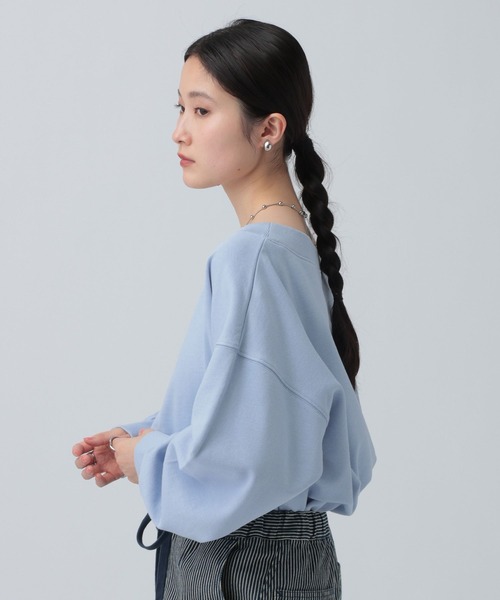 LEPSIM（レプシィム）の「オフショルプルオーバー　639511（Tシャツ/カットソー・レディース・ネイビー/ライトブルー/グレー・FREE）」の12枚目の写真