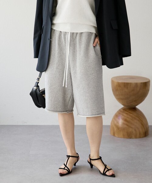 RIVE DROITE(リヴドロワ)の「予約【イージーな履き心地】スエットハーフパンツ(スウェットパンツ・レディース・グレー/ブラウン・FREE)」の17枚目の写真