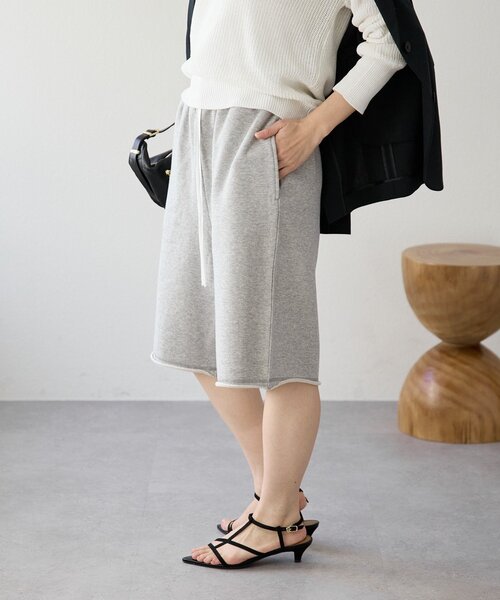 RIVE DROITE(リヴドロワ)の「予約【イージーな履き心地】スエットハーフパンツ(スウェットパンツ・レディース・グレー/ブラウン・FREE)」の18枚目の写真