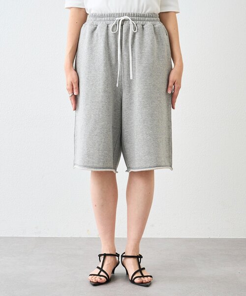 RIVE DROITE(リヴドロワ)の「予約【イージーな履き心地】スエットハーフパンツ(スウェットパンツ・レディース・グレー/ブラウン・FREE)」の7枚目の写真