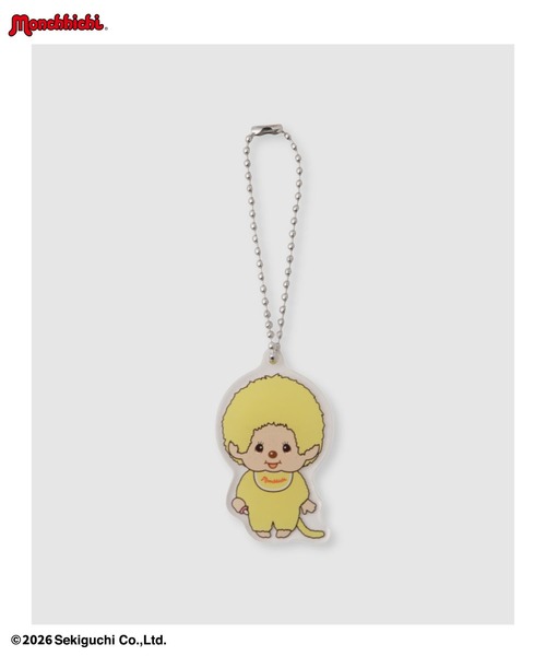 Mac-House(マックハウス)の「【 Monchhichi / モンチッチ 】 サガラ刺繍Tシャツ アクリルキーホルダー付き(Tシャツ/カットソー・レディース・ホワイト/ピンク/ブラウン/オートミール/ブルー・M/L)」の10枚目の写真