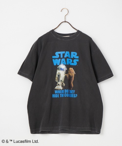 GOOD ROCK SPEED（グッドロックスピード）の「【WEB先行予約】[GOOD ROCK SPEED/グッドロックスピード] 別注 / STAR WARS / R2-D2 / EWOK / プリントTシャツ / ディズニー（Tシャツ/カットソー・レディース・チャコール・M/XL/L）」の15枚目の写真