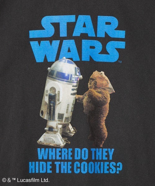 GOOD ROCK SPEED（グッドロックスピード）の「【WEB先行予約】[GOOD ROCK SPEED/グッドロックスピード] 別注 / STAR WARS / R2-D2 / EWOK / プリントTシャツ / ディズニー（Tシャツ/カットソー・レディース・チャコール・M/XL/L）」の18枚目の写真
