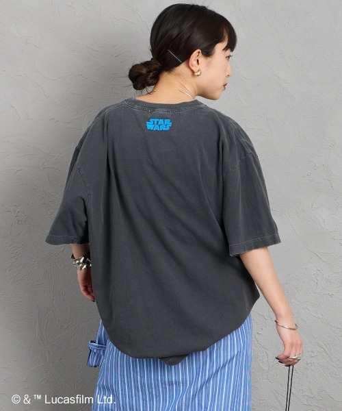 GOOD ROCK SPEED（グッドロックスピード）の「【WEB先行予約】[GOOD ROCK SPEED/グッドロックスピード] 別注 / STAR WARS / R2-D2 / EWOK / プリントTシャツ / ディズニー（Tシャツ/カットソー・レディース・チャコール・M/XL/L）」の6枚目の写真