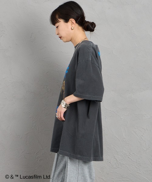 GOOD ROCK SPEED（グッドロックスピード）の「【WEB先行予約】[GOOD ROCK SPEED/グッドロックスピード] 別注 / STAR WARS / R2-D2 / EWOK / プリントTシャツ / ディズニー（Tシャツ/カットソー・レディース・チャコール・M/XL/L）」の10枚目の写真