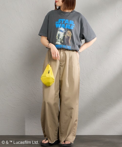 GOOD ROCK SPEED（グッドロックスピード）の「[GOOD ROCK SPEED/グッドロックスピード] 別注 / STAR WARS / R2-D2 / EWOK / プリントTシャツ / ディズニー【追加】（Tシャツ/カットソー・レディース・チャコール・M/XL/L）」の21枚目の写真