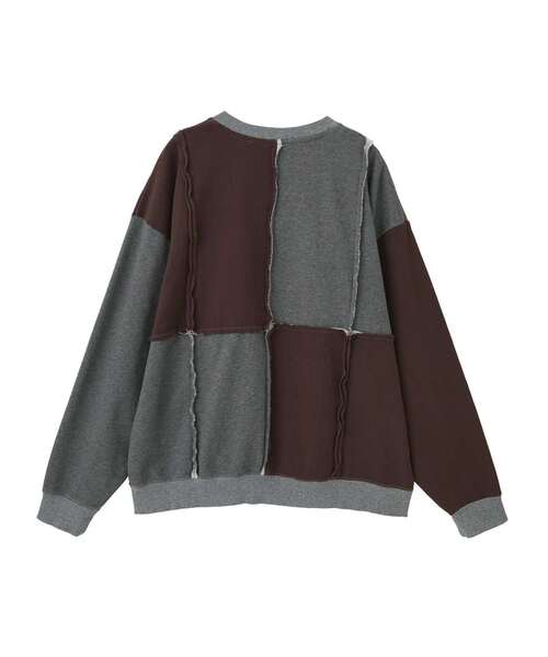 CONVERSE TOKYO(コンバーストウキョウ)の「PATCHWORK CUT-OFF TOP(Tシャツ/カットソー・レディース・グレー/ブラック・MEDIUM/SMALL)」の15枚目の写真