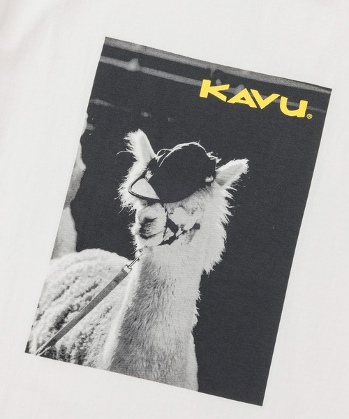 KAVU（カブー）の「KAVU/カブー PhotoTee Strap Cap/フォト Tシャツ ストラップキャップ（Tシャツ/カットソー・メンズ・ホワイト・MEDIUM）」の3枚目の写真