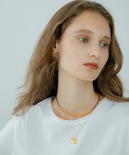 LAPUIS(ラピュイ)の「LAPUIS(ラピュイ)Metal Beads choker(チョーカー・レディース・シルバー/ゴールド・FREE)」の1枚目の写真