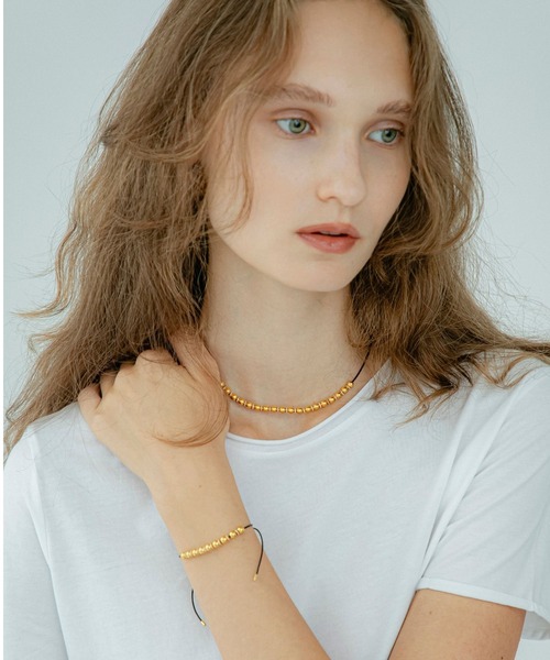 LAPUIS(ラピュイ)の「LAPUIS(ラピュイ)Metal Beads choker(チョーカー・レディース・シルバー/ゴールド・FREE)」の7枚目の写真