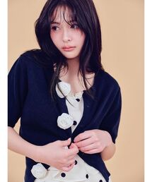 SNIDEL | 【WEB限定/ROSE Collection】モチーフボタンニットカーディガン(カーディガン/ボレロ)