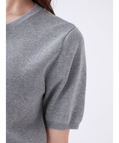 SNIDEL（スナイデル）の「【WEB限定/ROSE Collection】モチーフボタンニットカーディガン（カーディガン/ボレロ・レディース・レッド/ネイビー/サックスブルー/グレー・F）」の15枚目の写真