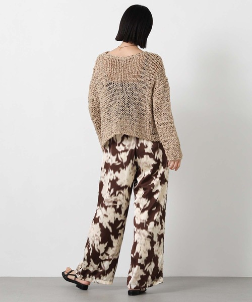 Gready Brilliant（グレディブリリアン）の「ぼかしフラワーワイドパンツ（その他パンツ・レディース・ブラウン系/イエロー系・FREE）」の5枚目の写真