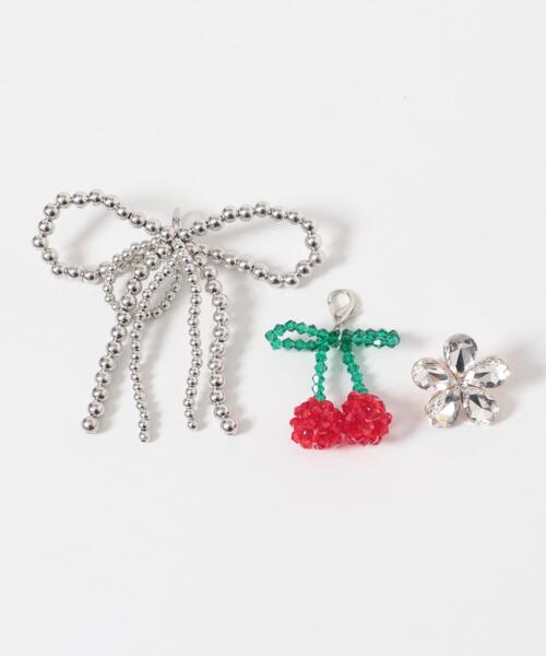 RODE SKO（ロデスコ）の「チャームセットジェリーバッグ（ハンドバッグ・レディース・クリア/ライトブルー/ブラック・ONE）」の18枚目の写真