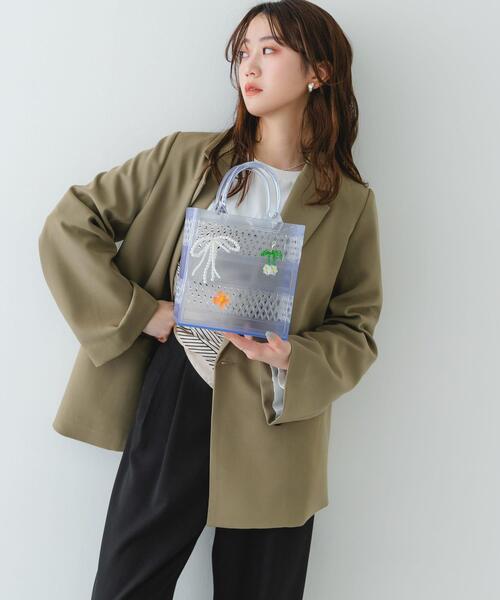 RODE SKO（ロデスコ）の「チャームセットジェリーバッグ（ハンドバッグ・レディース・クリア/ライトブルー/ブラック・ONE）」の22枚目の写真