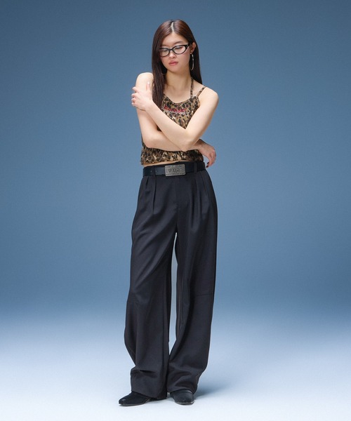 X-girl（エックスガール）の「MULTI WAY STRING CAMISOLE（キャミソール・レディース・ブラック/ホワイト/ベージュ・ONE SIZE）」の4枚目の写真