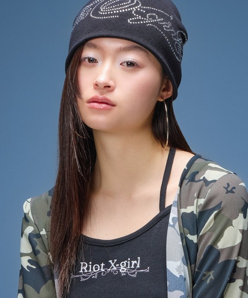 X-girl（エックスガール）の「MULTI WAY STRING CAMISOLE（キャミソール・レディース・ブラック/ホワイト/ベージュ・ONE SIZE）」の7枚目の写真