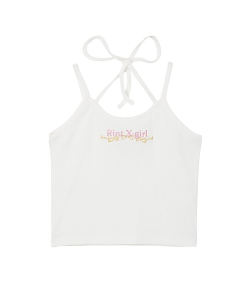 X-girl（エックスガール）の「MULTI WAY STRING CAMISOLE（キャミソール・レディース・ブラック/ホワイト/ベージュ・ONE SIZE）」の9枚目の写真