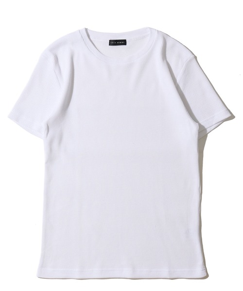 TETE HOMME(テットオム)の「展開店舗限定 サーマル クルーネックショートスリーブTシャツ(Tシャツ/カットソー・メンズ・ホワイト/ネイビー/ブラック・MEDIUM/LARGE/X-LARGE)」の1枚目の写真
