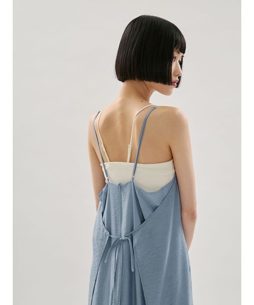 emmi(エミ)の「エプロンライクキャミワンピース(ワンピース・レディース・ブラック/ライトベージュ/ブルー・1/0)」の19枚目の写真