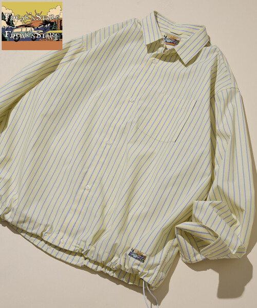 ビッグシルエット タイプライター スピンドルレギュラーカラーシャツ