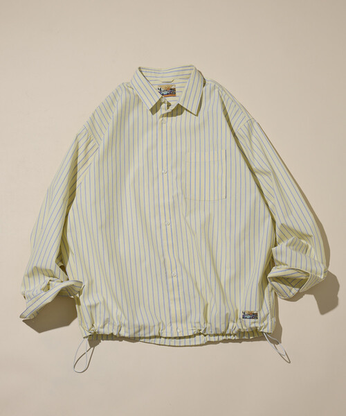 ビッグシルエット タイプライター スピンドルレギュラーカラーシャツ