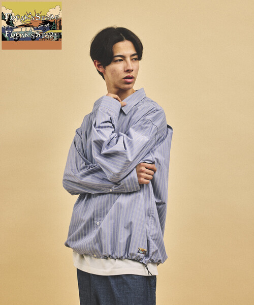 ビッグシルエット タイプライター スピンドルレギュラーカラーシャツ