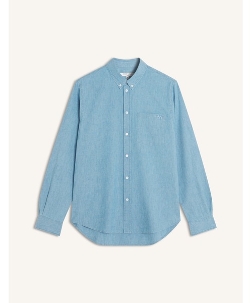 Maison Kitsune(メゾンキツネ)の「PROFILE FOX REGULAR SHIRT(シャツ/ブラウス・メンズ・ライトブルー・L/M)」の1枚目の写真