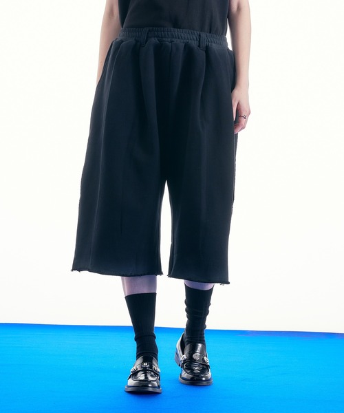 selle glant（セレグランテ）の「HEAVY WEIGHT DESIGN SWEAT HALF PANTS/ヘビーウェイトデザインスウェットハーフパンツ（スウェットパンツ・メンズ・ダークブラウン/ブラック/杢グレー・LARGE/MEDIUM/SMALL）」の5枚目の写真