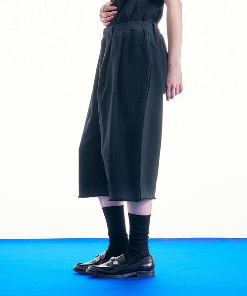 selle glant（セレグランテ）の「HEAVY WEIGHT DESIGN SWEAT HALF PANTS/ヘビーウェイトデザインスウェットハーフパンツ（スウェットパンツ・メンズ・ダークブラウン/ブラック/杢グレー・LARGE/MEDIUM/SMALL）」の6枚目の写真