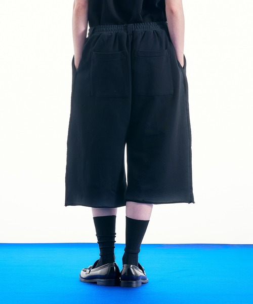 selle glant（セレグランテ）の「HEAVY WEIGHT DESIGN SWEAT HALF PANTS/ヘビーウェイトデザインスウェットハーフパンツ（スウェットパンツ・メンズ・ダークブラウン/ブラック/杢グレー・LARGE/MEDIUM/SMALL）」の7枚目の写真