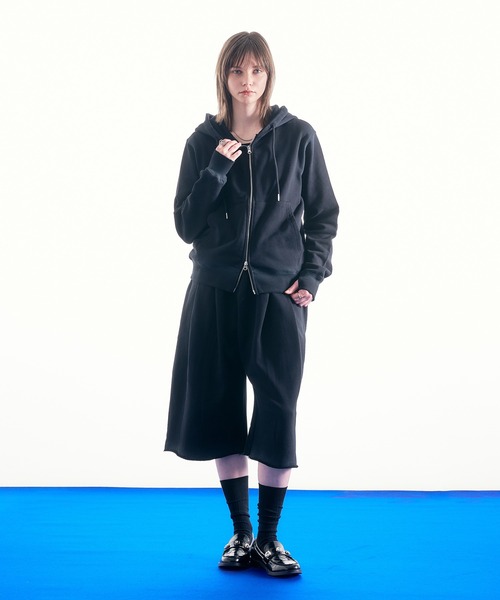 selle glant（セレグランテ）の「HEAVY WEIGHT DESIGN SWEAT HALF PANTS/ヘビーウェイトデザインスウェットハーフパンツ（スウェットパンツ・メンズ・ダークブラウン/ブラック/杢グレー・LARGE/MEDIUM/SMALL）」の8枚目の写真