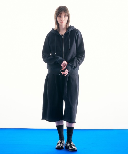 selle glant（セレグランテ）の「HEAVY WEIGHT DESIGN SWEAT HALF PANTS/ヘビーウェイトデザインスウェットハーフパンツ（スウェットパンツ・メンズ・ダークブラウン/ブラック/杢グレー・LARGE/MEDIUM/SMALL）」の9枚目の写真