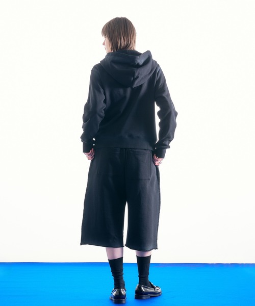 selle glant（セレグランテ）の「HEAVY WEIGHT DESIGN SWEAT HALF PANTS/ヘビーウェイトデザインスウェットハーフパンツ（スウェットパンツ・メンズ・ダークブラウン/ブラック/杢グレー・LARGE/MEDIUM/SMALL）」の13枚目の写真