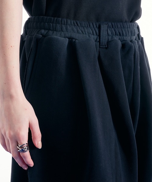 selle glant（セレグランテ）の「HEAVY WEIGHT DESIGN SWEAT HALF PANTS/ヘビーウェイトデザインスウェットハーフパンツ（スウェットパンツ・メンズ・ダークブラウン/ブラック/杢グレー・LARGE/MEDIUM/SMALL）」の16枚目の写真