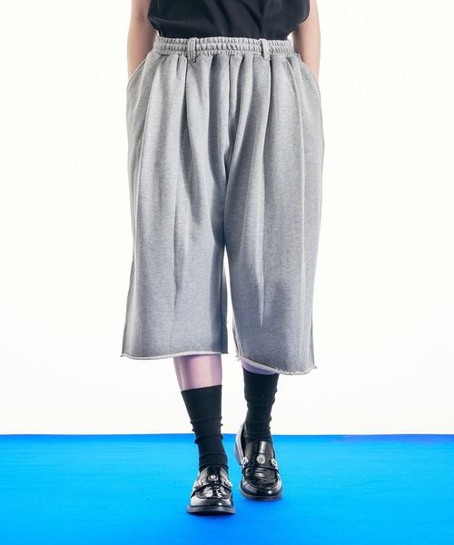 selle glant（セレグランテ）の「HEAVY WEIGHT DESIGN SWEAT HALF PANTS/ヘビーウェイトデザインスウェットハーフパンツ（スウェットパンツ・メンズ・ダークブラウン/ブラック/杢グレー・LARGE/MEDIUM/SMALL）」の18枚目の写真