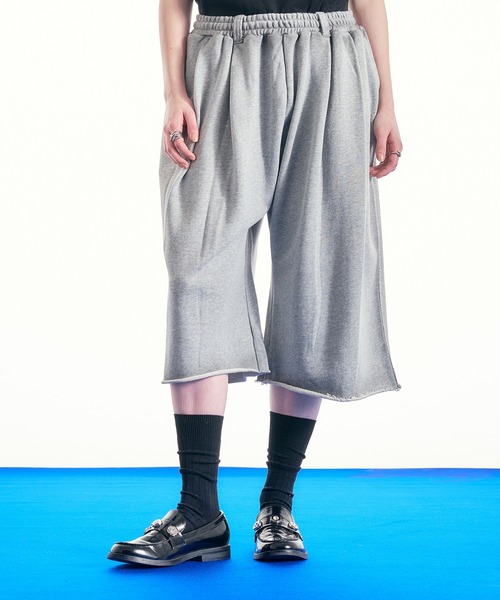 selle glant（セレグランテ）の「HEAVY WEIGHT DESIGN SWEAT HALF PANTS/ヘビーウェイトデザインスウェットハーフパンツ（スウェットパンツ・メンズ・ダークブラウン/ブラック/杢グレー・LARGE/MEDIUM/SMALL）」の19枚目の写真