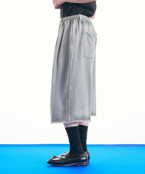 selle glant（セレグランテ）の「HEAVY WEIGHT DESIGN SWEAT HALF PANTS/ヘビーウェイトデザインスウェットハーフパンツ（スウェットパンツ・メンズ・ダークブラウン/ブラック/杢グレー・LARGE/MEDIUM/SMALL）」の20枚目の写真