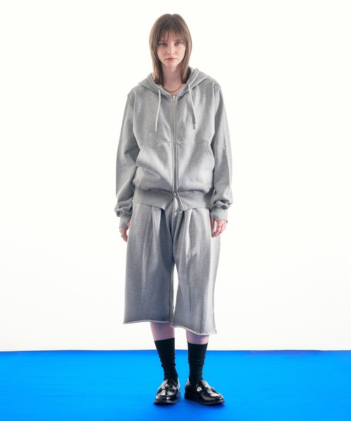 selle glant（セレグランテ）の「HEAVY WEIGHT DESIGN SWEAT HALF PANTS/ヘビーウェイトデザインスウェットハーフパンツ（スウェットパンツ・メンズ・ダークブラウン/ブラック/杢グレー・LARGE/MEDIUM/SMALL）」の22枚目の写真