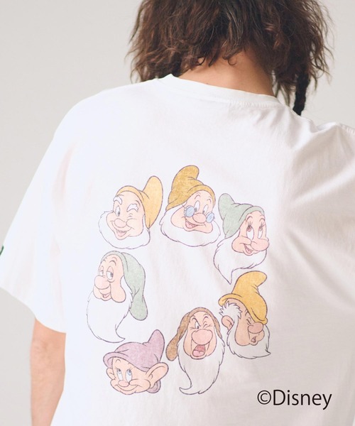 ADAM PATEK(アダムパテック)の「ADAMPATEK/【ADAMPATEK /Snow White and the Seven Dwarfs 】circleT(Tシャツ/カットソー・メンズ・ホワイト/ブラック・1/2)」の1枚目の写真